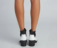 Strut It Out Lug Sole Combat Boots