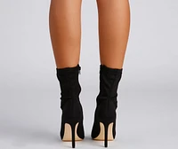 Peep Toe Stunner Stiletto Booties
