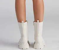 She's Trendy Lug Sole Boots