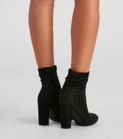 Sparkle Society Rhinestone Booties
