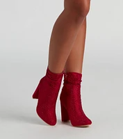 Sparkle Society Rhinestone Booties