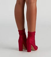 Sparkle Society Rhinestone Booties