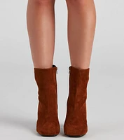 Fall For Faux Suede Booties