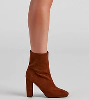 Fall For Faux Suede Booties