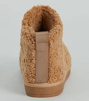 Plush Comfort Faux Sherpa Booties