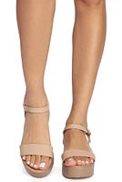 Single Strap Flat Platform Sandal
