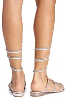 Glitz Rhinestones Chrome Sandals