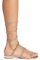 Glitz Rhinestones Chrome Sandals