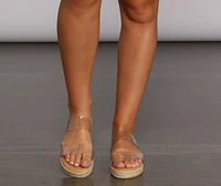 Superb Woven Platform Sandals