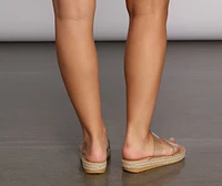 Superb Woven Platform Sandals