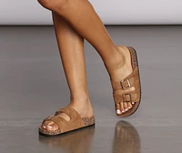 Totally Grounded Two-Strap Sandal