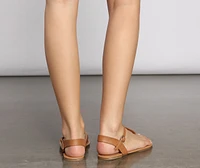 Essential Braided T-Strap Sandals