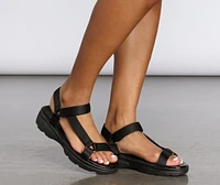 Sporty Spice Velcro Strap Sandals