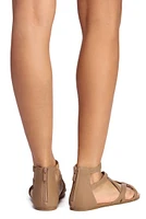 Flat Sole Multi Strap Sandal