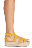 Cross Strap Espadrille Sandals