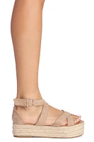 Cross Strap Espadrille Sandals