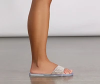 Rhinestone Jelly Slides