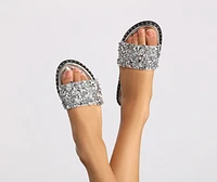 Rhinestone and Gemstone Studded Slides