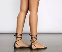 Essential Lace Up PVC Sandals