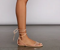 Essential Lace Up PVC Sandals