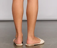 Faux Leather Quilted Studded Sandals
