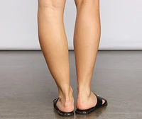 Stylishly Studded Faux Leather Sandals
