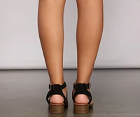 Stacked On Style Low Block Heels