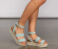Summer Days Espadrille Platform Heels