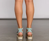 Summer Days Espadrille Platform Heels