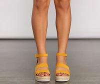 Summer Days Espadrille Platform Heels