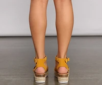 Summer Days Espadrille Platform Heels