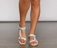Sleek And Basic Espadrille Sandals