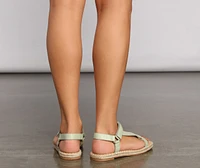 Sleek And Basic Espadrille Sandals