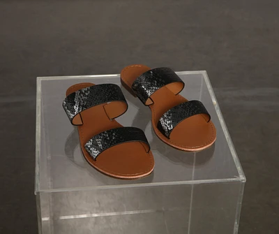 Fierce And Glam Vibes Slip-On Sandals