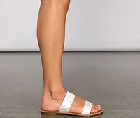 Fierce And Glam Vibes Slip-On Sandals