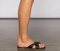 Chic Trendsetter Square Toe Sandals