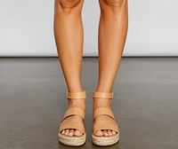 Vacay Queen Espadrille Platform Sandals