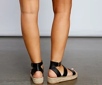 Vacay Queen Espadrille Platform Sandals