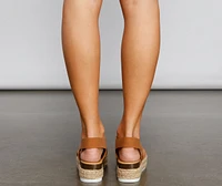 Casually Glam Espadrille Platform Sandals