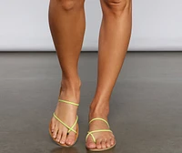 Sleek Straps Chic Sandals