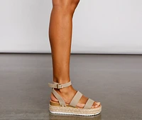 Casually Chic Espadrille Platform Wedges