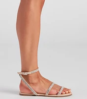 Sparkle All Day Rhinestone Sandals