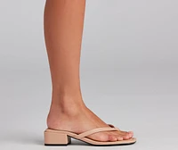 Spring My Step Thong Sandals