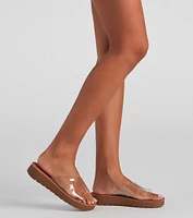 The Clear Criss Cross Sandals