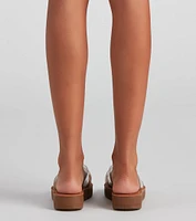 The Clear Criss Cross Sandals