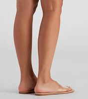 Clearly Obsessed Slide-On Sandals