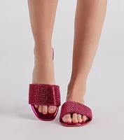 Magic Metallic Rhinestone Sandals