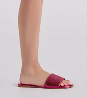 Magic Metallic Rhinestone Sandals