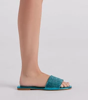 Magic Metallic Rhinestone Sandals