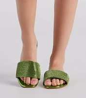 Magic Metallic Rhinestone Sandals